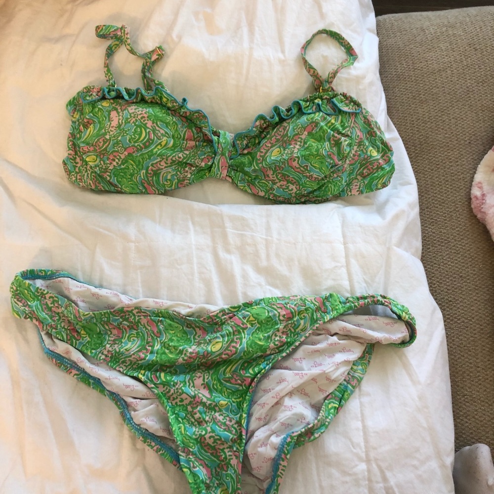 Lilly Pulitzer alligator print bikini